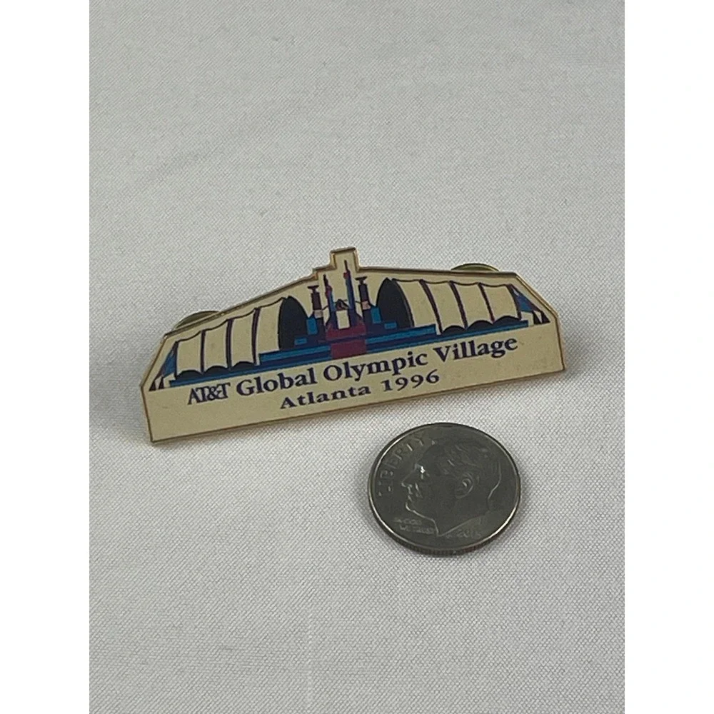 AT&T Global‎ Olympic Village Atlanta 1996 Commemorative Lapel Pin VTG 00825